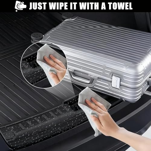 11PCS Carbon Fiber Door Sill Protector Model Y Juniper 2025 2026 8Pcs Door Sill Protector and 2Pcs Center Console Anti