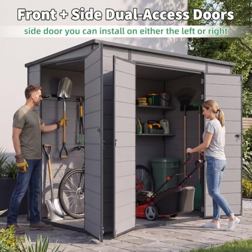 4'x8' Resin Outdoor Storage Shed