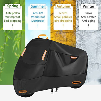 Motorcycle Cover Heavy Duty for 108" Cruiser Touring