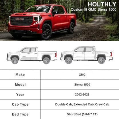 10 Layers Truck Cover Waterproof All Weather Custom Fit GMC Sierra 1500