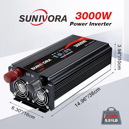 3000 Watt Power Inverter 12V to 110V
