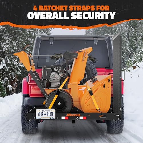 Folding Trailer Hitch Cargo Carrier with Ramp for Wheelchair