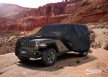 7 Layers Waterproof Car Cover for Jeep Wrangler 4 Dr