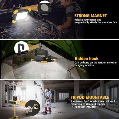 2 Pack Magnetic LED Work Lights