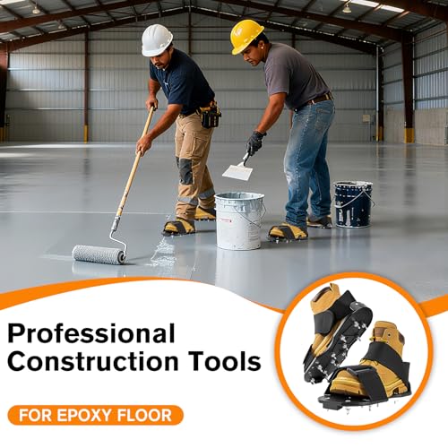 Epoxy Floor Spiked Shoes Fully Assembled Gunite Spiked Shoes with 3