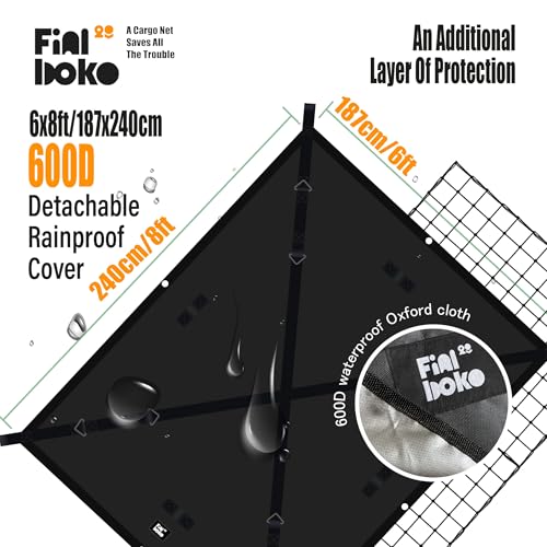 Highly Elastic Cargo Net for Pickup Truck Bed