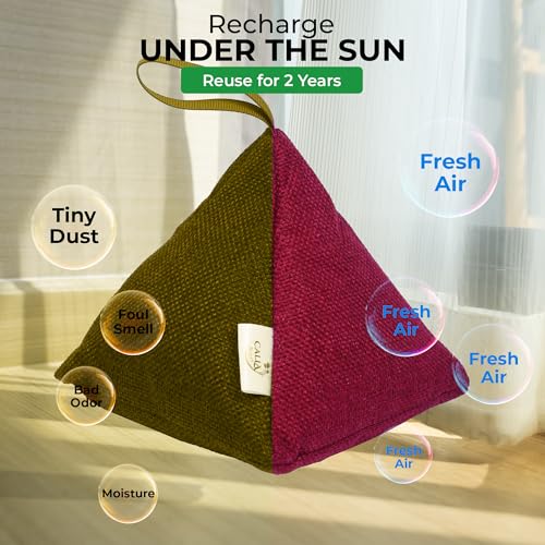 4 Pack Bamboo Charcoal Air Purifier Bags 200 Grams Each (28.2 Ounce)