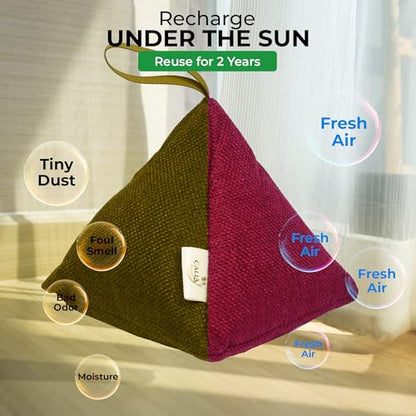 4 Pack Bamboo Charcoal Air Purifier Bags 200 Grams Each (28.2 Ounce)