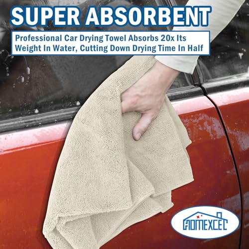 Professional Large Microfiber Car Drying Towels 2 Pack (2 Count)