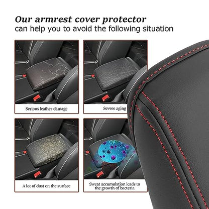 for 2020 2024 Volkswagen Golf Center Console Cover 2023 2024 Golf Accessories Armrest Cover 2023 2024 Golf R Seat Box Cover 2020