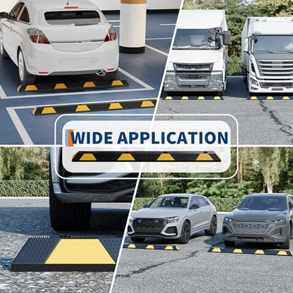 72 in Heavy Duty Rubber Parking Curb