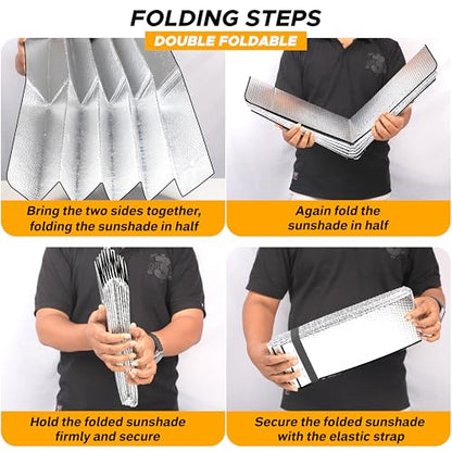 Accordion Foldable Windshield Sun Shade