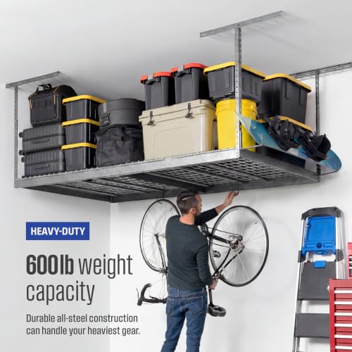 Gray 4x8 Overhead Storage Rack w