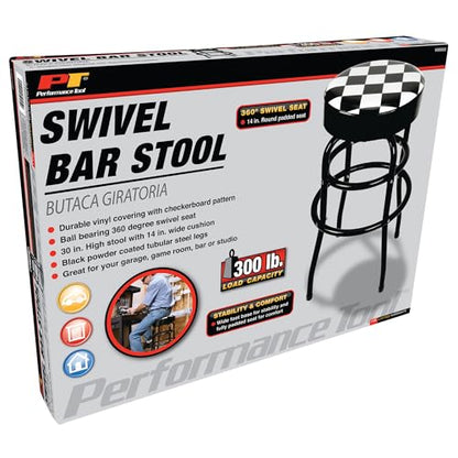 W85023 28.5 in. Checkerboard Swivel Bar Stool
