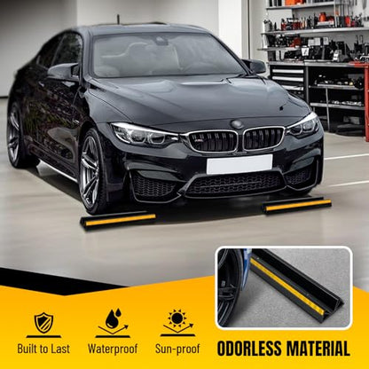 2 Pcs 18'' Parking Car Wheel Stopper for Garage with 2 Installation Methods (2 Count)