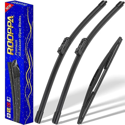 3 Wipers Fits Subaru Ascent 2019