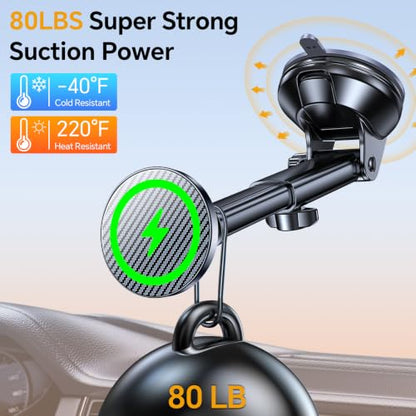 15W Magsafe Car Mount Charger Magnetic Phone Holders for Your Car