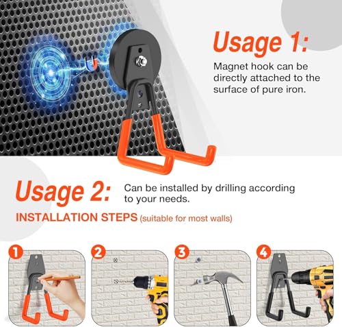 12 Pcs Magnetic Hooks Heavy Duty (12 Count)
