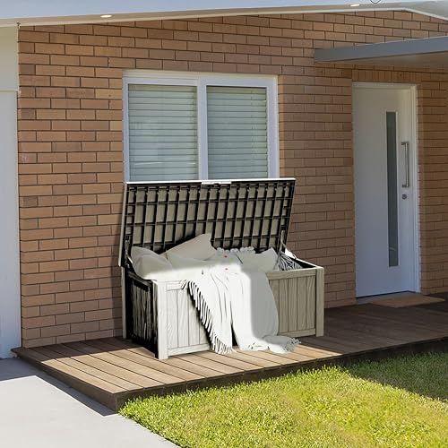 150 Gallon Lockable Resin Deck Box