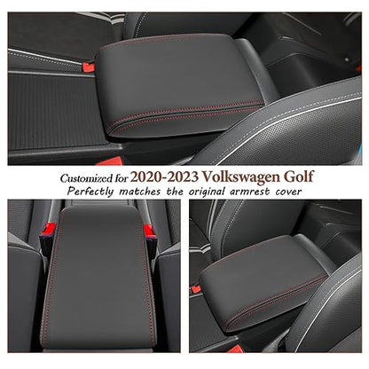 for 2020 2024 Volkswagen Golf Center Console Cover 2023 2024 Golf Accessories Armrest Cover 2023 2024 Golf R Seat Box Cover 2020