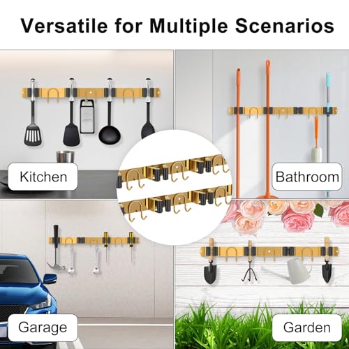Mop Broom Holder Wall Mount (2 Count)
