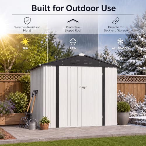 8x6 FT Outdoor Storage Shed