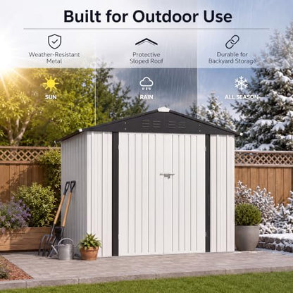 8x6 FT Outdoor Storage Shed