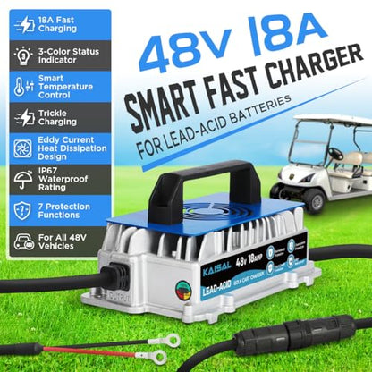 48V 18A Charger 1250W Golf Cart Battery Charger 48 Volt for Club Car