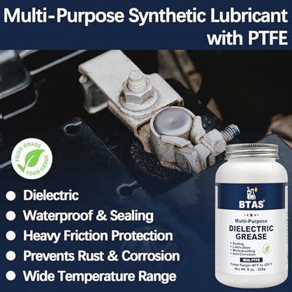 Dielectric Grease Marine Grade for Battery Terminal Spark Plug 8oz (8 Ounce)