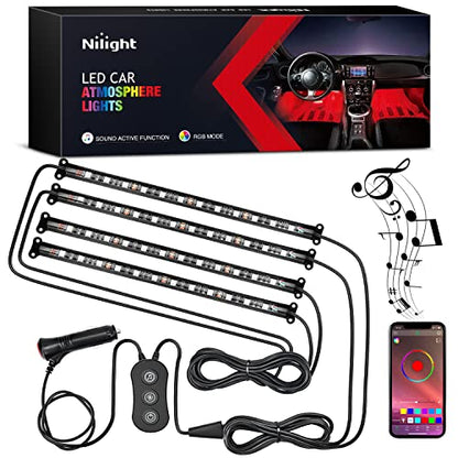 Car Interior Lights with APP Control 16 Million RGB Colors Strip Lights with Music Sync Mode and Multiple Scene Options for Cars Trucks SUVs