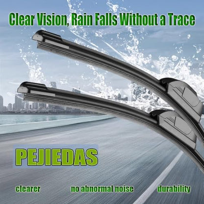 3 Replacement Wiper Blades For Jeep Grand Cherokee 2011 2012 2013 22" + 21" + 12" Front and Rear Wiper Blades (3 Count)