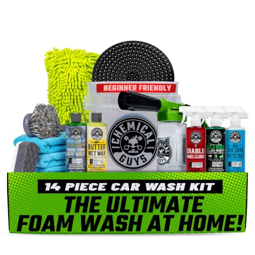 14 Piece Arsenal Builder Car Wash Kit with Foam Blaster 6