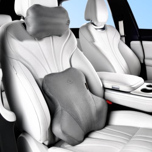 Car Lumbar Support Pillow and Car Neck Pillow Kit