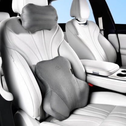 Car Lumbar Support Pillow and Car Neck Pillow Kit