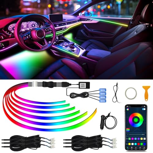 Acrylic Interior Car LED Strip Light with Wireless APP