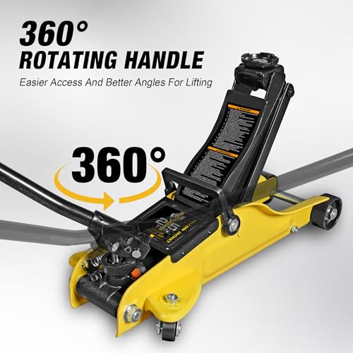 2.5 Ton Trolley Jack with Carrying Case Hydraulic Low Profile Floor Jack for Cars Lift with Single Piston Lift Pump