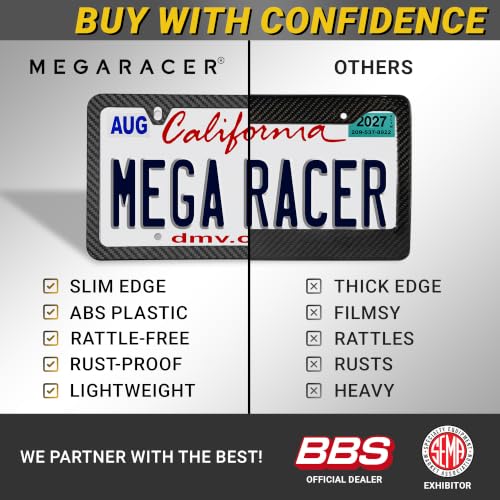 Weatherproof Thin License Plate Frames