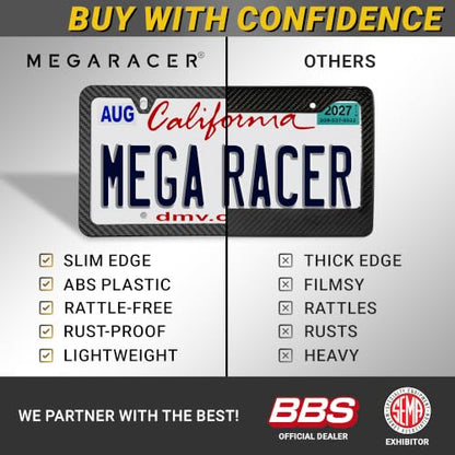 Weatherproof Thin License Plate Frames