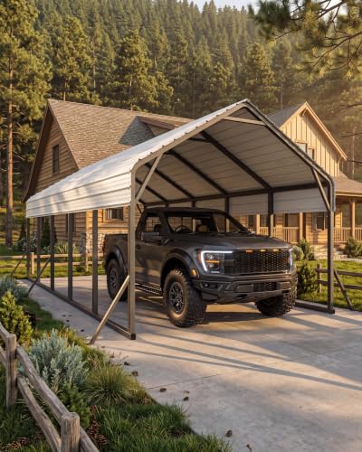 13x26x11 Ft Oversized Metal Carport