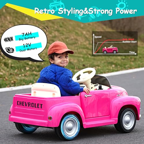 12V Kids Ride on Car Licensed Chevrolet 3100