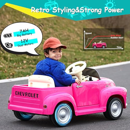 12V Kids Ride on Car Licensed Chevrolet 3100