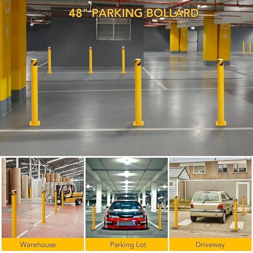 6Pcs Heavy Duty Safety Bollards