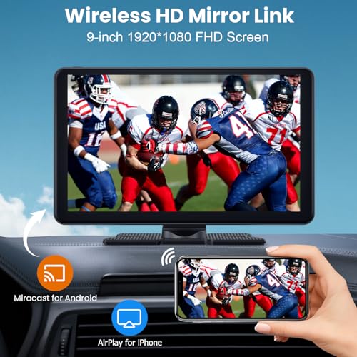 Compatible Wireless Apple CarPlay Android Auto Car Screen
