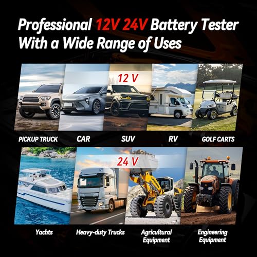 KW700 Car Battery Tester with Printer 12V