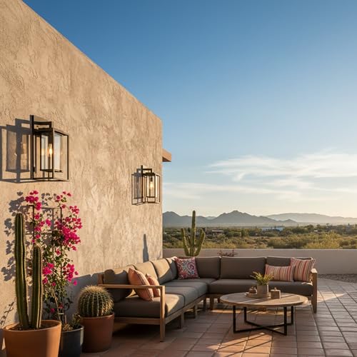 21" Outdoor Wall Light Fixtures Waterproofed Exterior Lantern W