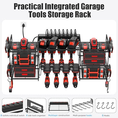 Black Power Tool Organizer Wall Mount (15.66 Count)