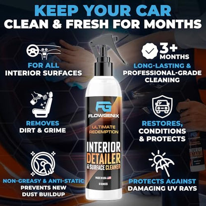 Interior Car Cleaner and Protectant Spray (8 Fl Oz)