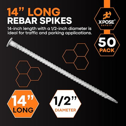 Heavy Duty Rebar Stakes 14" x 1 (50 Count)