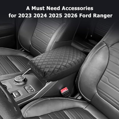 2025 2026 Ranger Center Console Cover Compatible with 2024 2025 2026 Ford Ranger Accessories