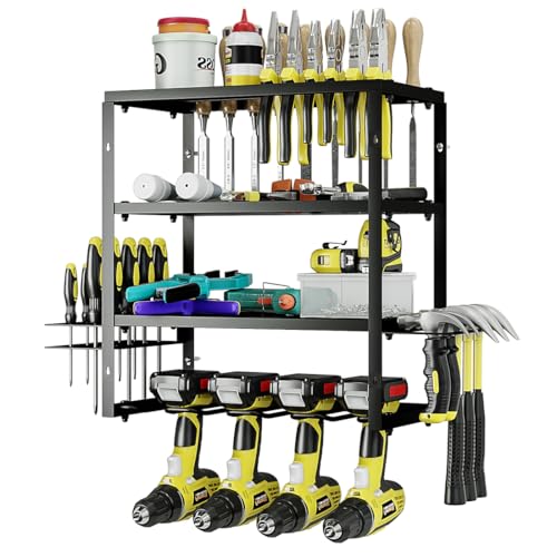 Power Tool Organizer Heavy Duty Wall Mount Drill Tools Holder